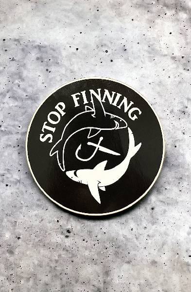 Sticker Schwarz • Stop Finning Deutschland e.V.